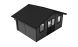 Abri de jardin composite HANOVRE, toit 2 pentes, anthracite, 499x387cm, 18.82 m2 int