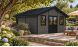 Abri de jardin composite HANOVRE, toit 2 pentes, anthracite, 499x387cm, 18.82 m2 int