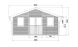 Abri de jardin composite HANOVRE, toit 2 pentes, anthracite, 499x387cm, 18.82 m2 int
