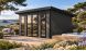Abri de jardin composite COLOGNE, toit monopente, anthracite, 387x293cm, 10.96m2