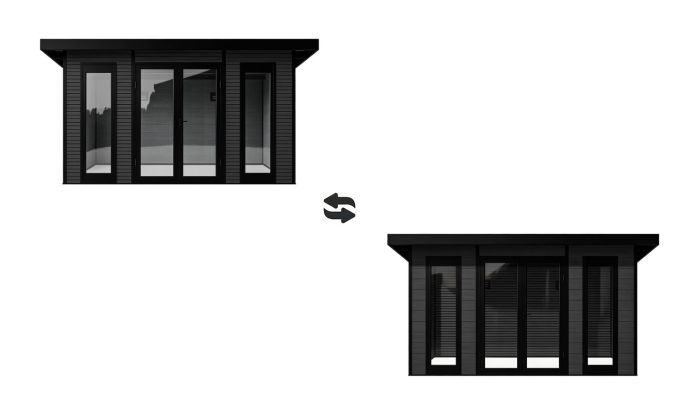 Abri de jardin composite COLOGNE, toit monopente, anthracite, 387x293cm, 10.96m2