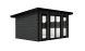 Abri de jardin composite COLOGNE, toit monopente, anthracite, 387x293cm, 10.96m2