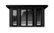 Abri de jardin composite COLOGNE, toit monopente, anthracite, 387x293cm, 10.96m2