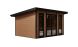 Abri de jardin composite COLOGNE, toit monopente, Teck, 387x293cm, 10.96m2