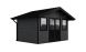 Abri de jardin composite LUBECK, toit 2 pentes, anthracite, 385x280cm, 10.41m2