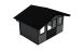 Abri de jardin composite LUBECK, toit 2 pentes, anthracite, 385x280cm, 10.41m2
