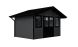 Abri de jardin composite LUBECK, toit 2 pentes, anthracite, 385x280cm, 10.41m2