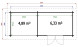grand abri de jardin TARBES 44mm 