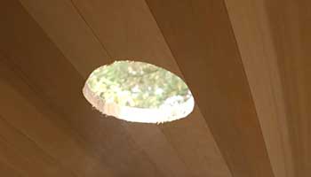 orifice passage conduit cheminee poele sauna touschalets