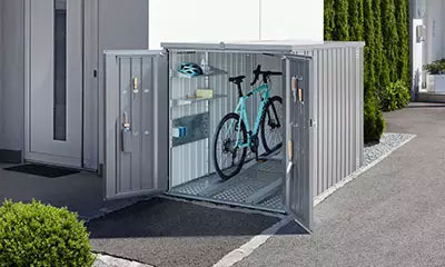 Abri à vélos en métal