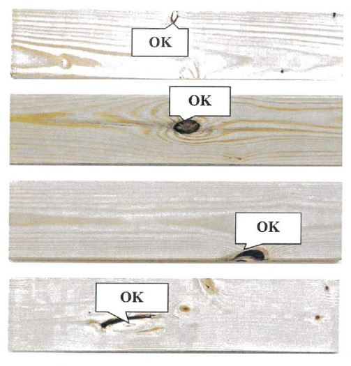 noeud bois planche defaut aspect