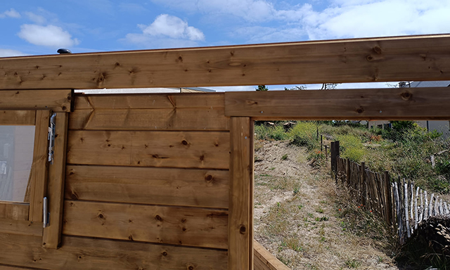 montage abri de jardin jour structurel