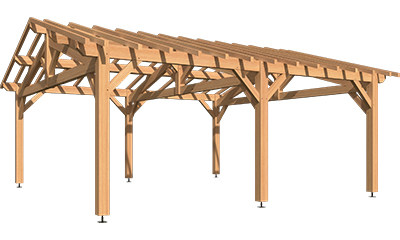 Carport 2 voiture Strélizia