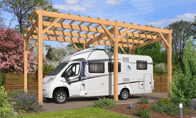carport clintonia douglas bois