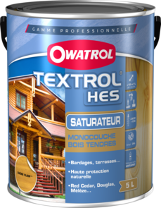 Saturateur monocouche incolore Textrol HES gamme Owatrol